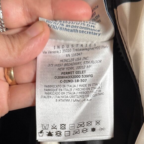 Moncler Genius X Craig Green Tricolour Logo Permit Down Vest - Picture 7 of 15